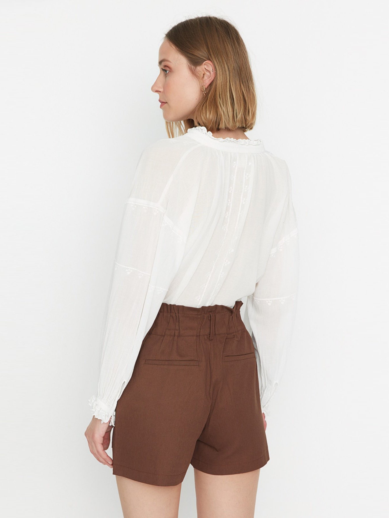 Шорти Trendyol модель TWOSS22SR0419/Kahverengi Фото