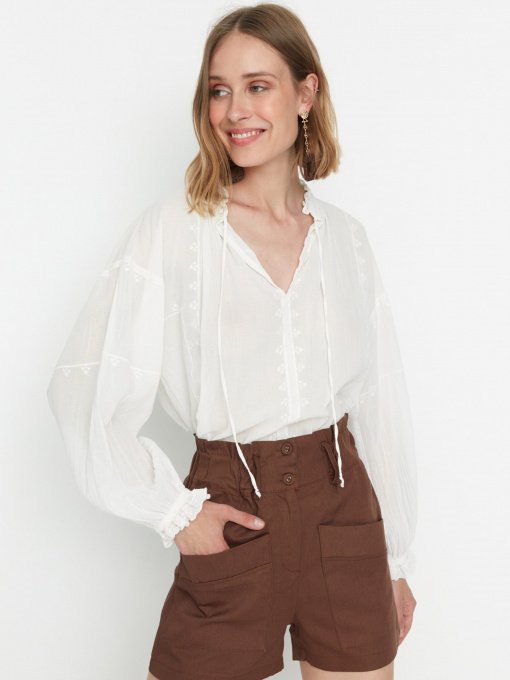 Шорти Trendyol Модель TWOSS22SR0419/Kahverengi Фото