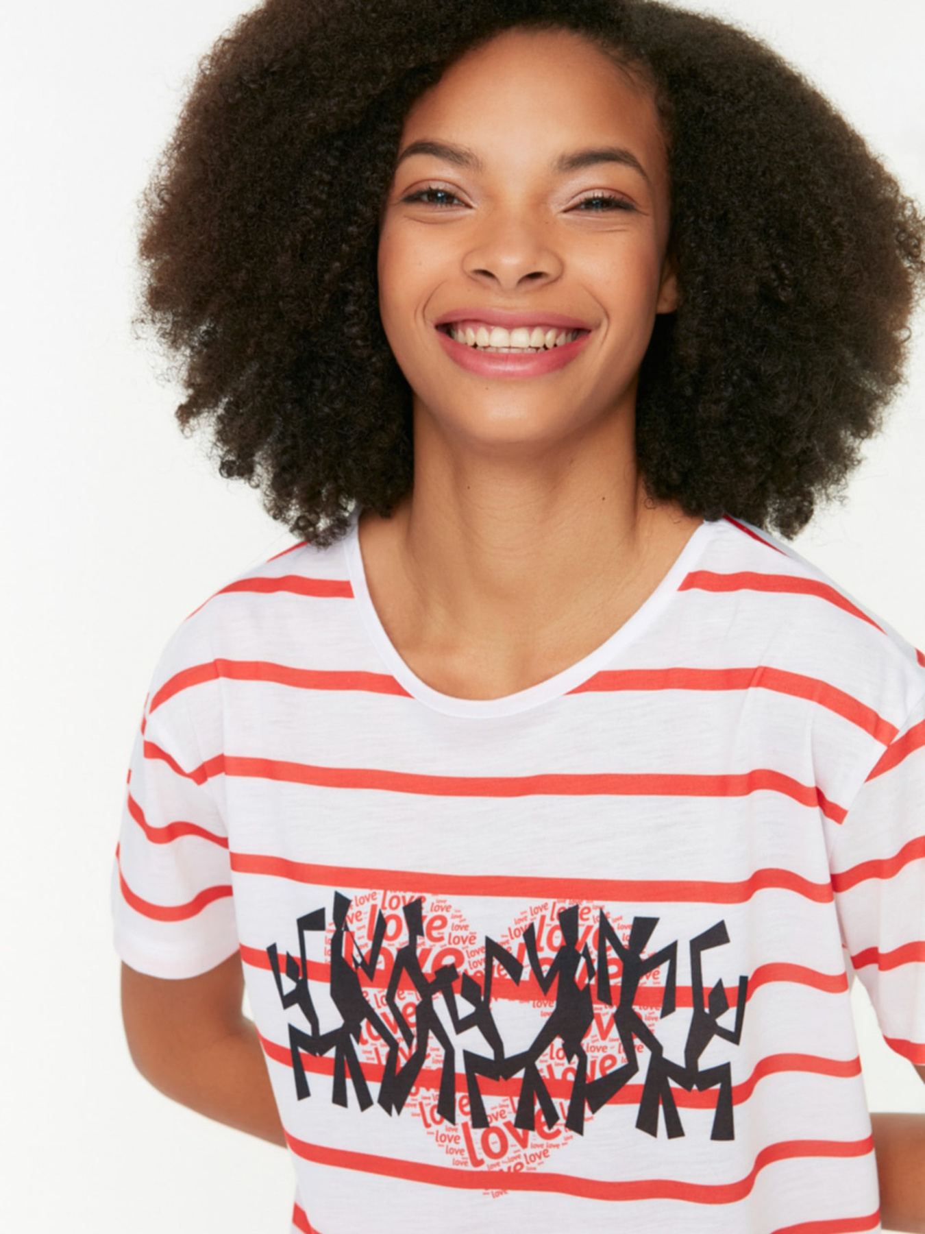 Футболка Trendyol модель TWOSS22TS0665/Beyaz Фото