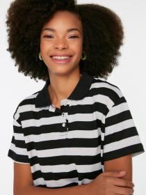 Футболка Trendyol модель TWOSS22TS1000/Siyah Фото