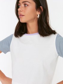 Футболка Trendyol модель TWOSS22TS1101/Beyaz Фото