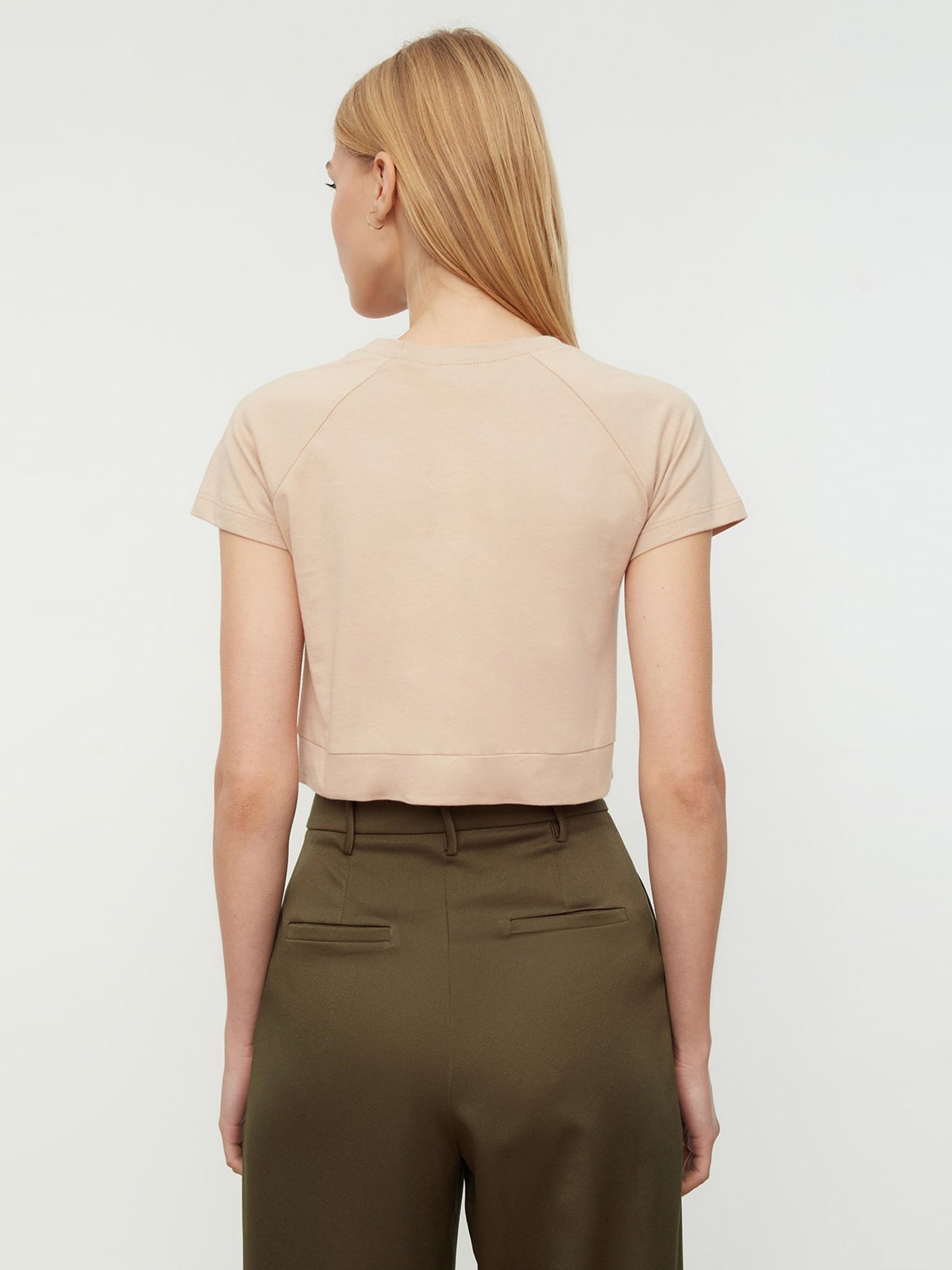 Футболка Trendyol модель TWOSS22TS1132/Bej Фото