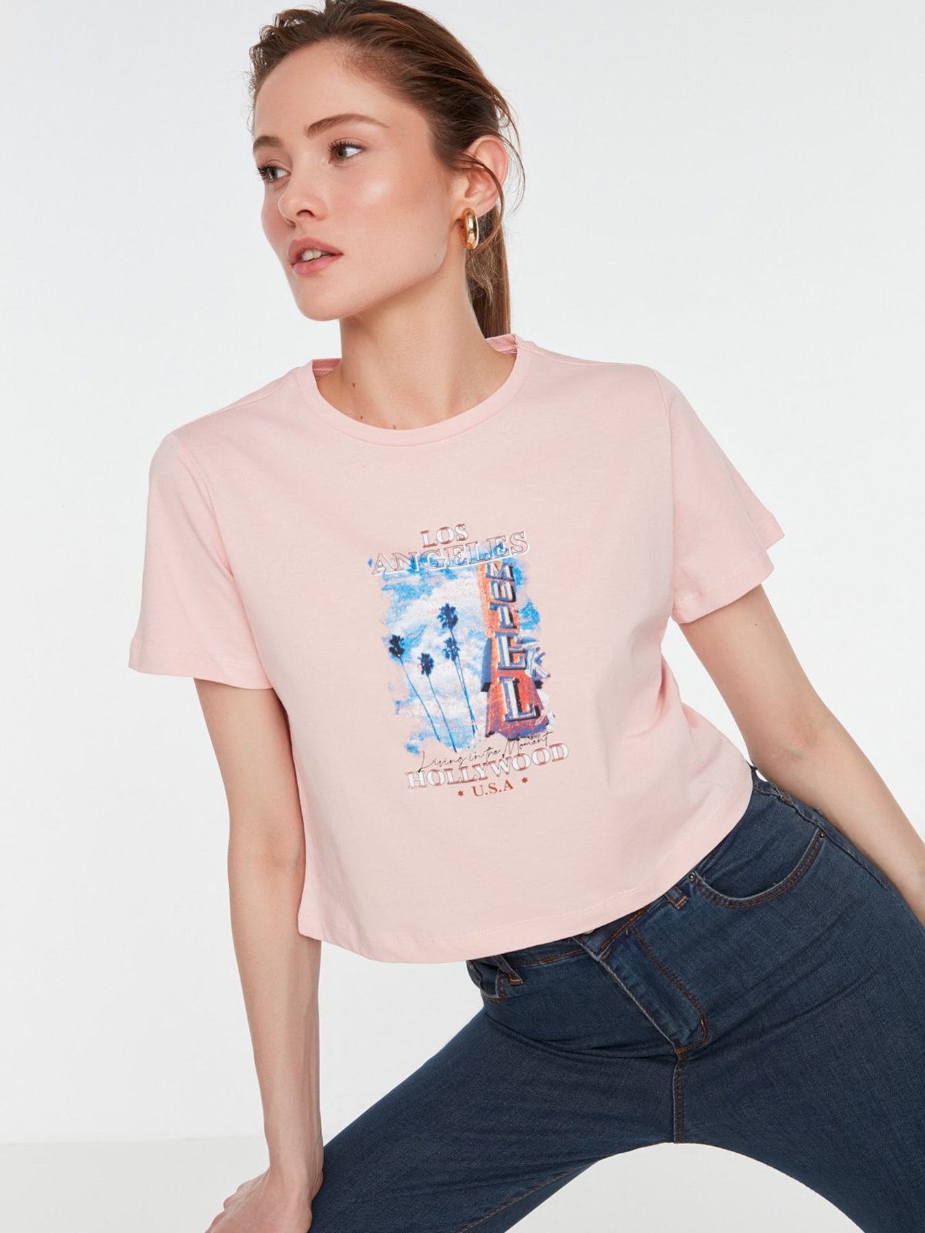 Футболка Trendyol модель TWOSS22TS1503/Pembe Фото