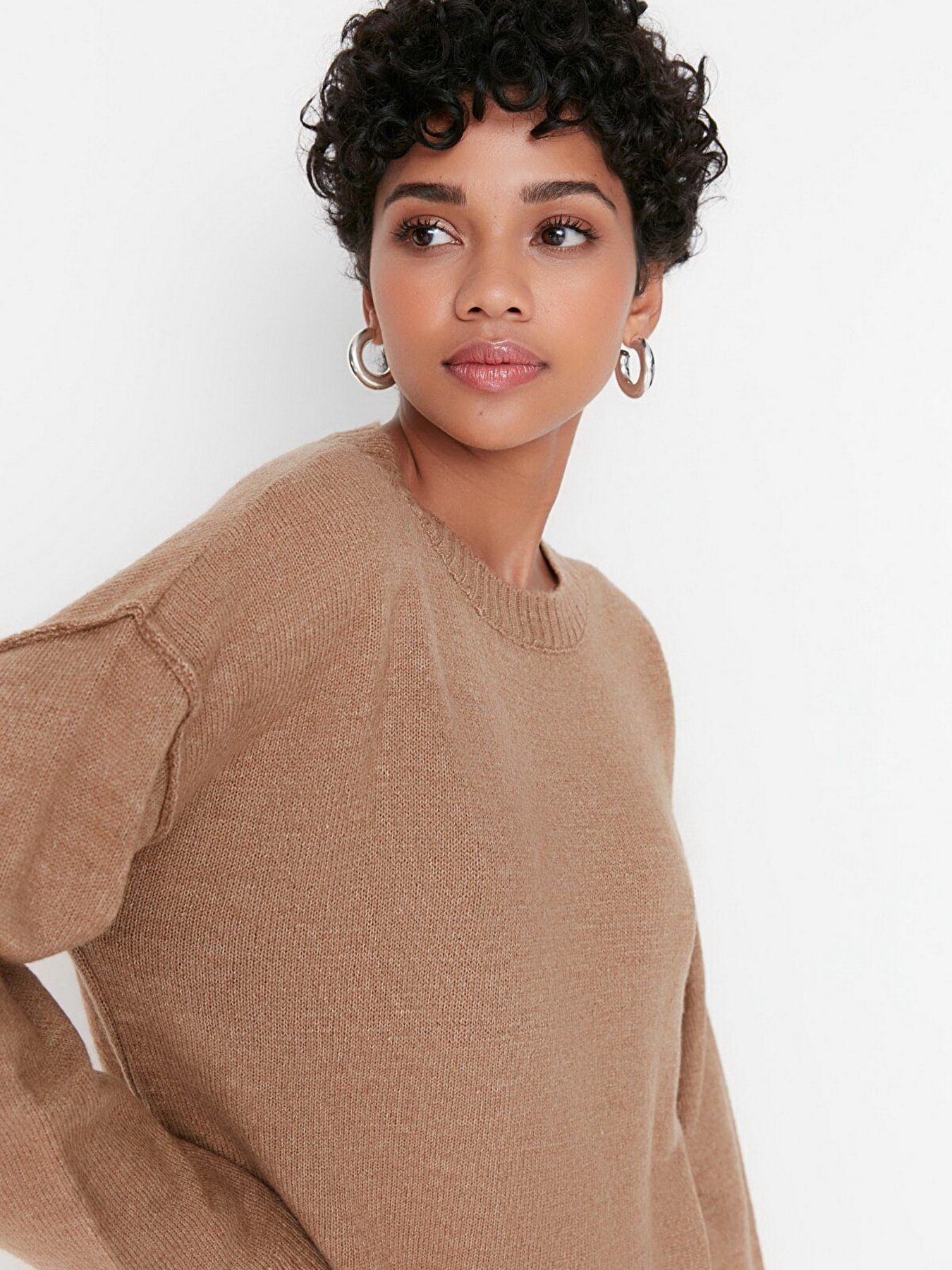 Джемпер Trendyol модель TCTAW23KZ00030/Bej Фото