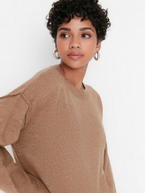 Джемпер Trendyol модель TCTAW23KZ00030/Bej Фото