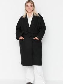 Пальто Trendyol модель TBBAW23KB00004/Siyah Фото