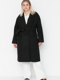 Пальто Trendyol модель TBBAW23KB00004/Siyah Фото