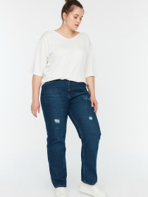 Джинси мом Trendyol модель TBBSS22JE00013/Mavi Фото