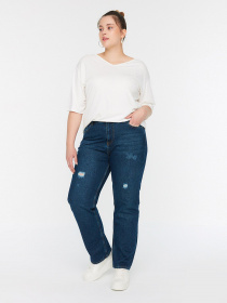 Джинси мом Trendyol модель TBBSS22JE00013/Mavi Фото