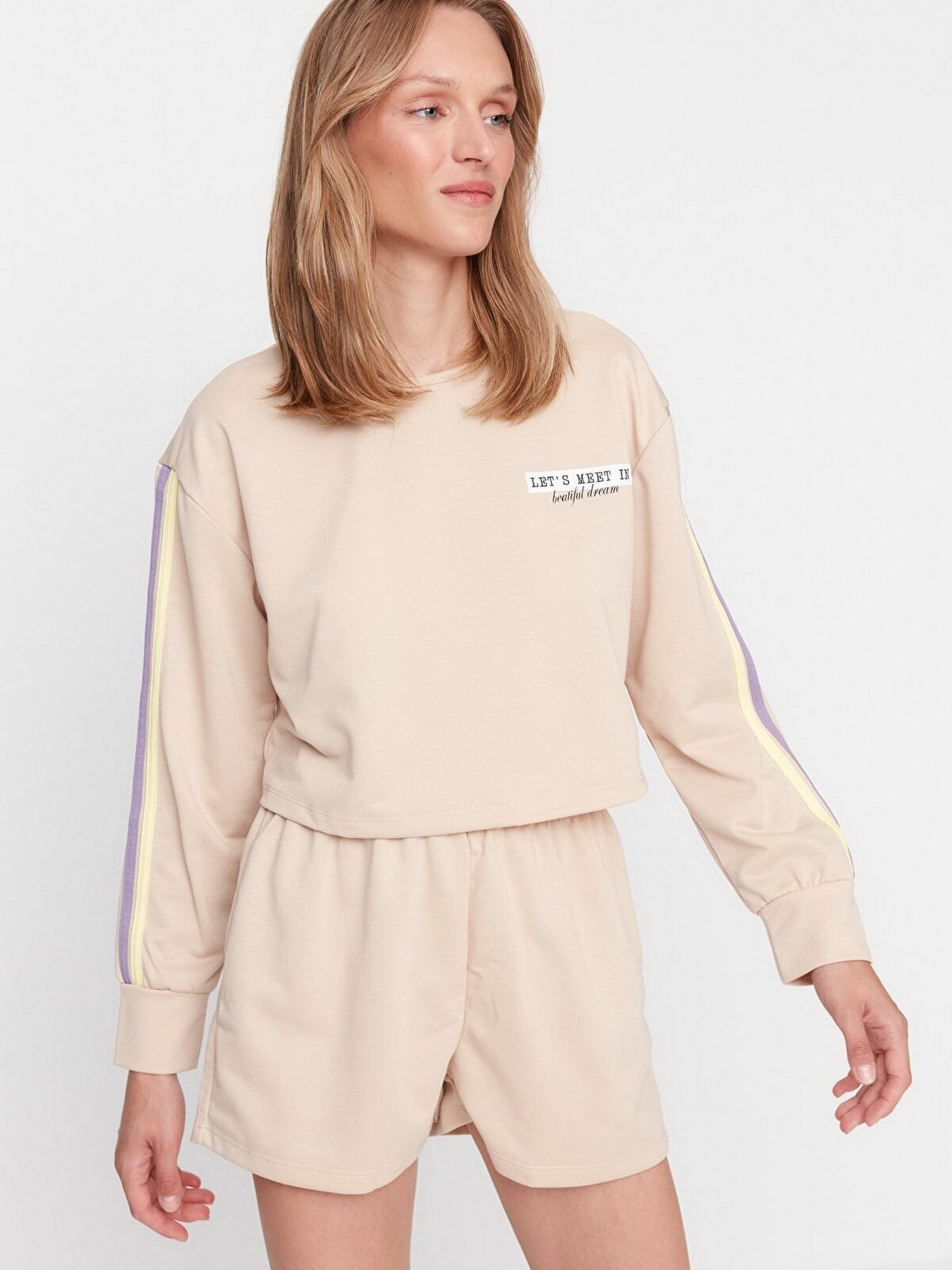 Піжама Trendyol модель THMAW22PT0052/Bej Фото