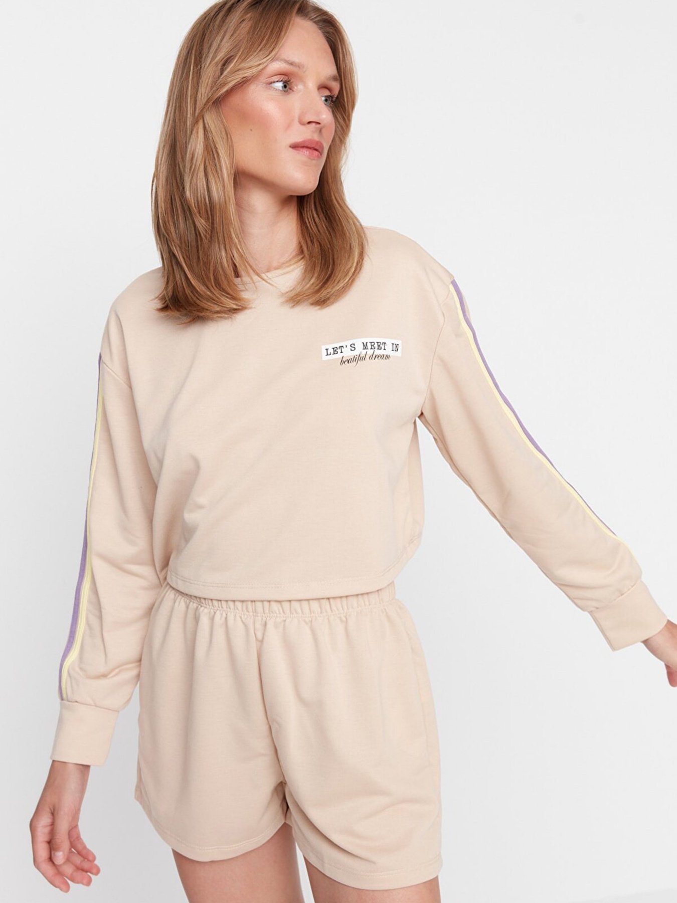 Піжама Trendyol модель THMAW22PT0052/Bej Фото