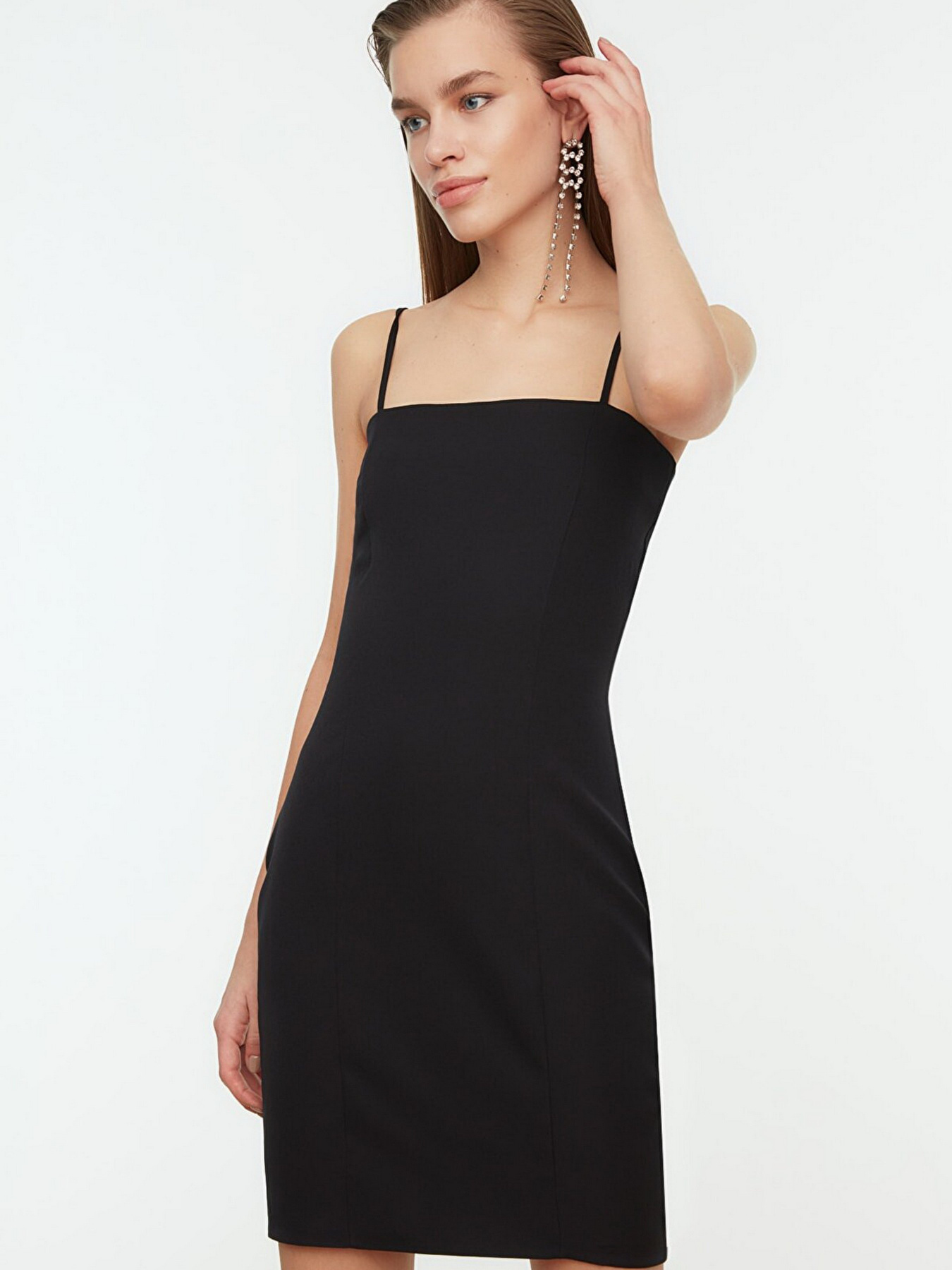 Сукня міні Trendyol модель TPRSS21EL0757/Siyah Фото