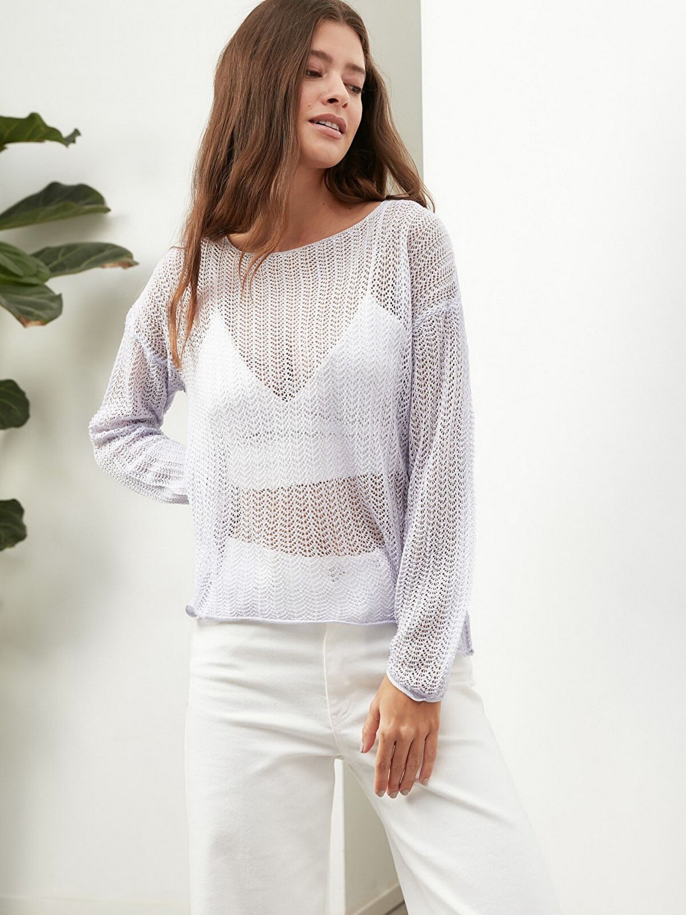 Блуза Trendyol модель TWOAW22KZ2866/Lila Фото