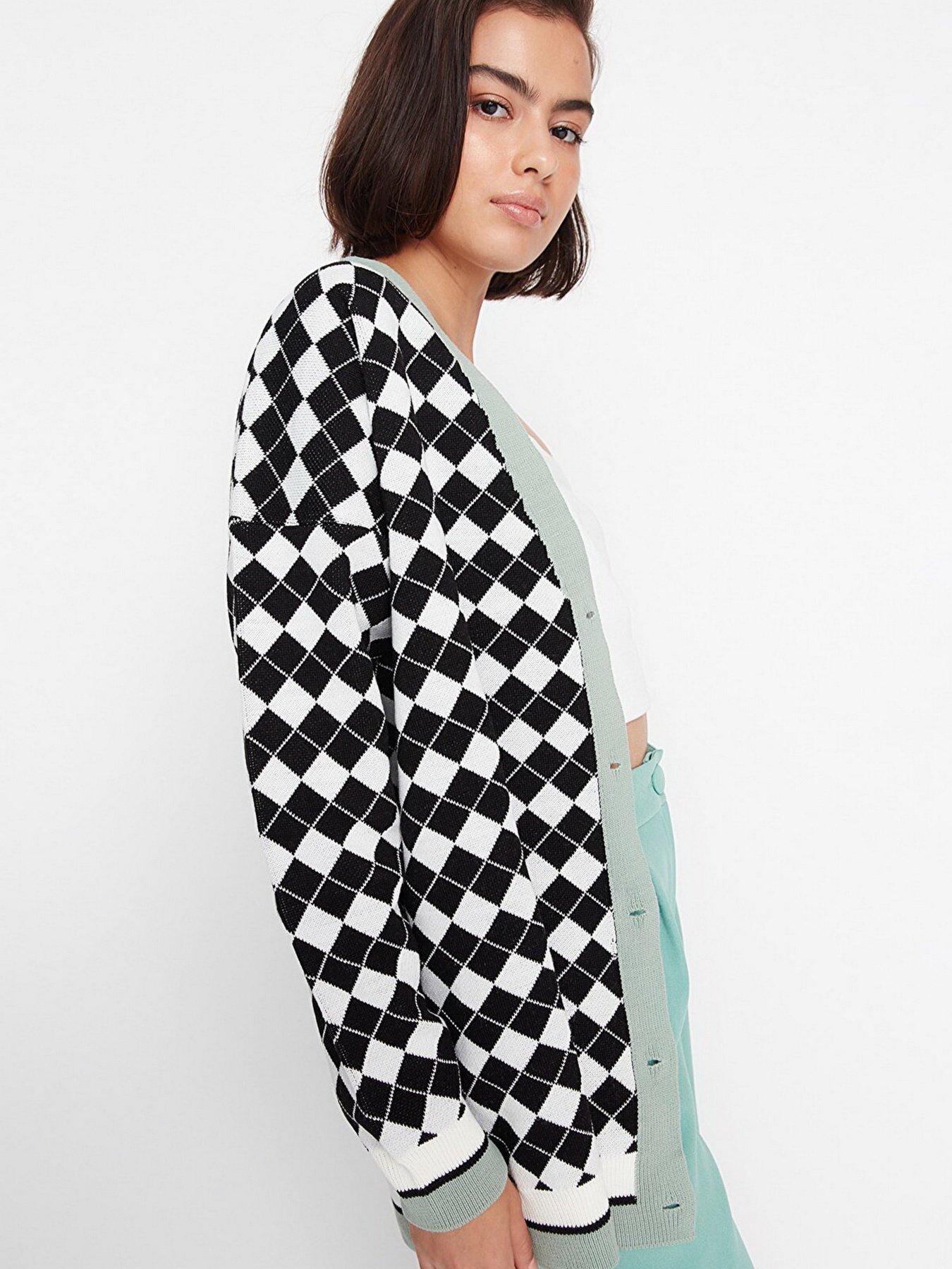 Кардиган Trendyol модель TWOAW23HI00451/Yesil Фото