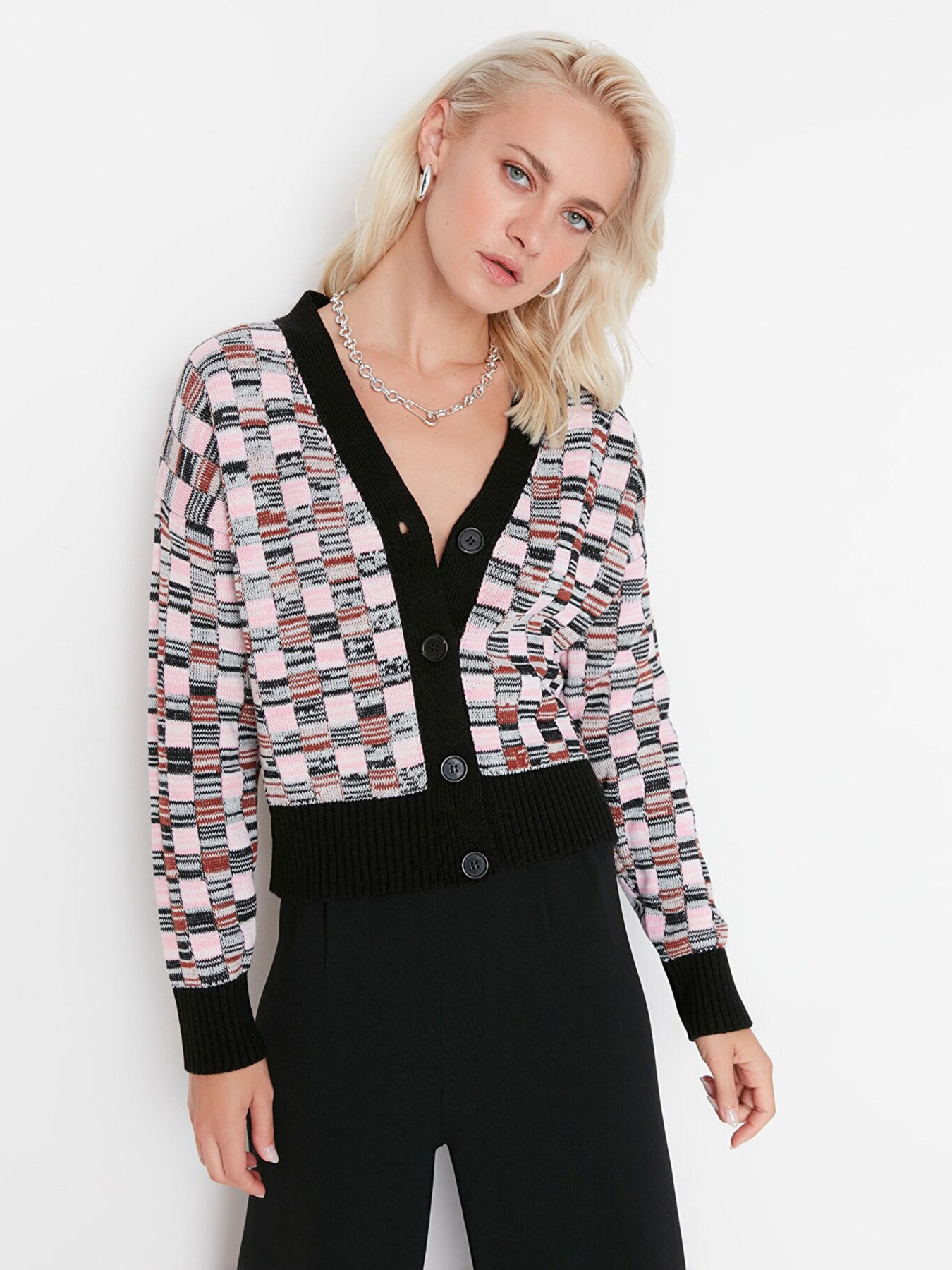 Кардиган Trendyol модель TWOAW23HI00383/Siyah Фото