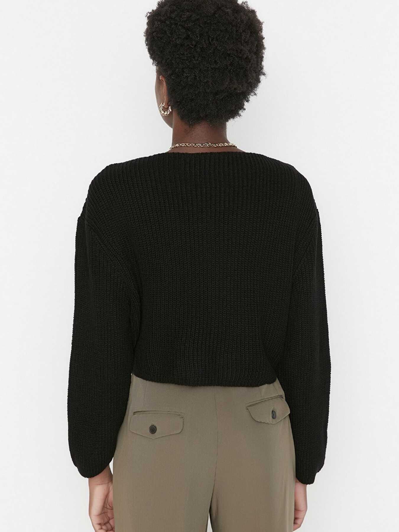 Кардиган Trendyol модель TWOAW23HI00376/Siyah Фото