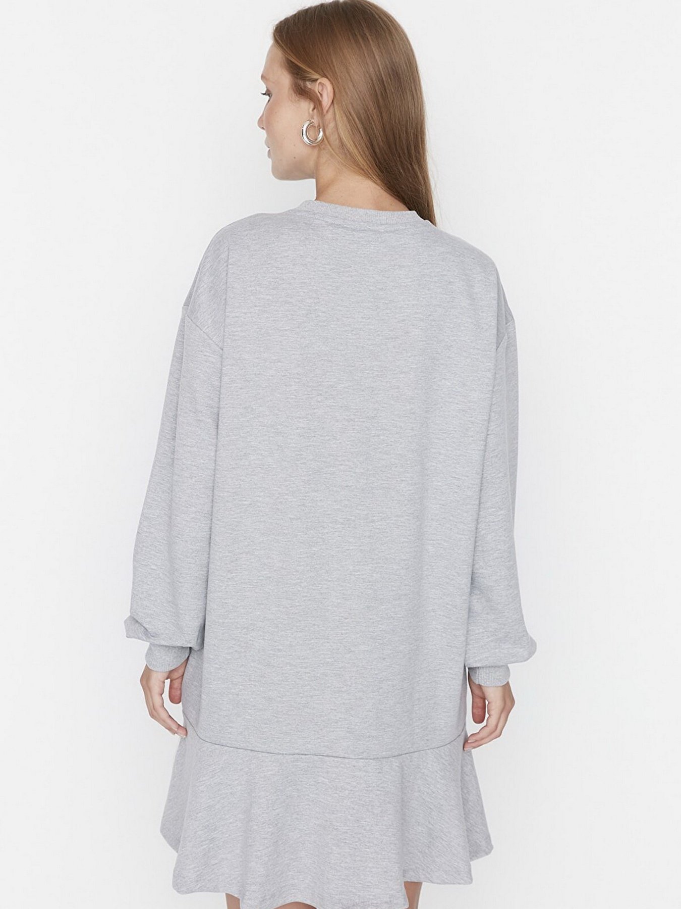 Платье мини Trendyol модель TWOAW23EL00699/Gri Фото