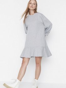 Сукня міні Trendyol модель TWOAW23EL00699/Gri Фото