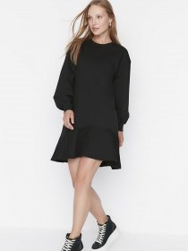 Платье мини Trendyol модель TWOAW23EL00699/Siyah Фото