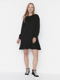 Платье мини Trendyol модель TWOAW23EL00699/Siyah Фото