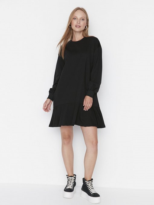 Сукня міні Trendyol модель TWOAW23EL00699/Siyah Фото