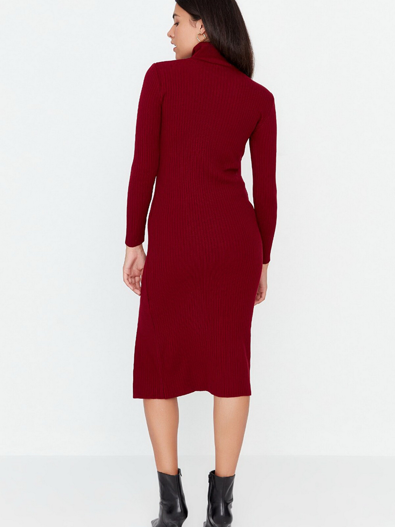 Платье миди Trendyol модель TWOAW23EL00662/Bordo Фото