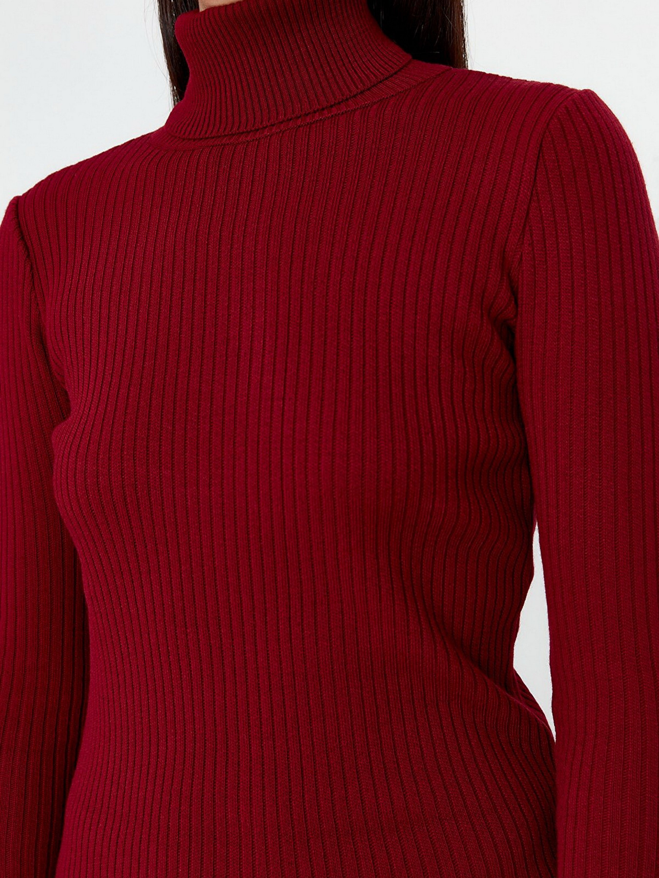 Сукня міді Trendyol модель TWOAW23EL00662/Bordo Фото