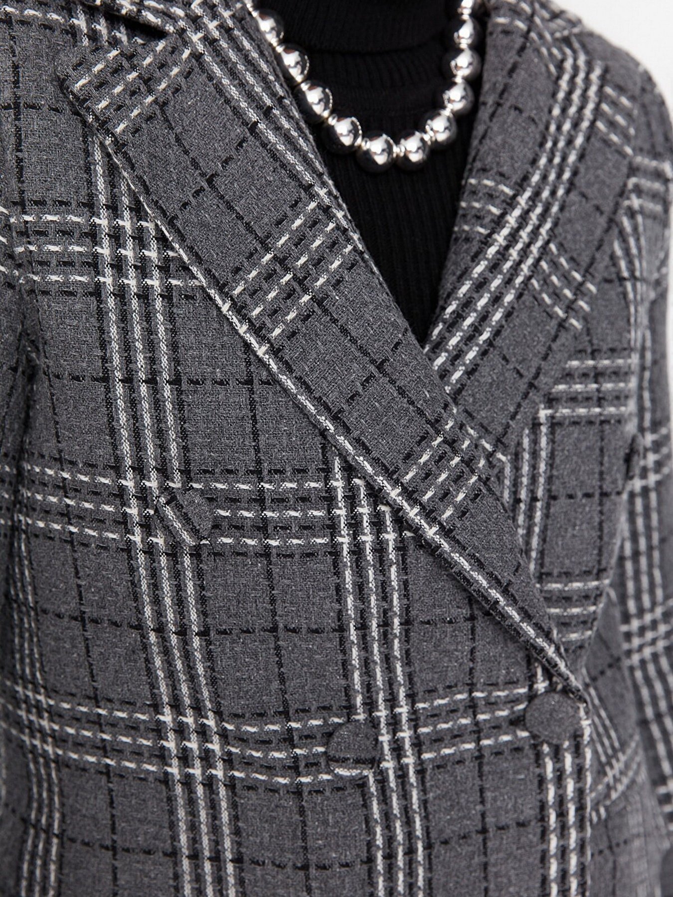 Пиджак Trendyol модель TWOAW23CE00020/Gri Пиджак Trendyol модель TWOAW23CE00020/Gri Фото