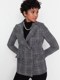 Пиджак Trendyol модель TWOAW23CE00020/Gri Пиджак Trendyol модель TWOAW23CE00020/Gri Фото
