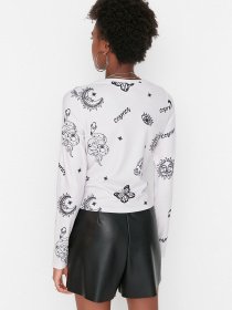 Лонгслив Trendyol модель TWOAW23BZ00313/Bej Фото