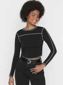 Лонгслів Trendyol модель TWOAW23BZ00255/Siyah Фото