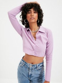 Топ Trendyol модель TWOAW22BZ0241/Lila Фото