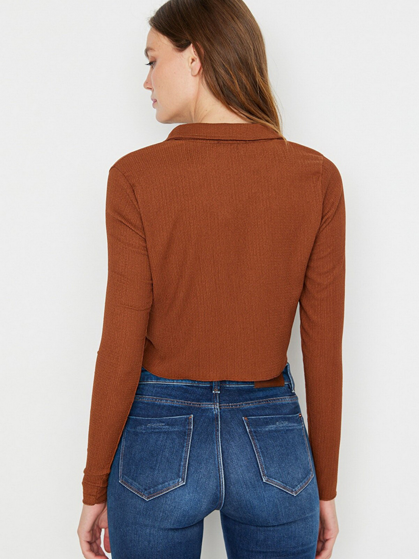 Топ Trendyol модель TWOAW22BZ0241/Kahverengi Фото