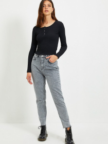 Набор лонгсливов Trendyol модель TWOAW22BZ0140/Siyah-Beyaz Фото