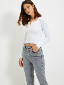 Набор лонгсливов Trendyol модель TWOAW22BZ0140/Siyah-Beyaz Фото