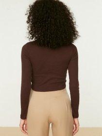 Топ Trendyol модель TWOAW22BZ0138/Siyah-Kahverengi Фото