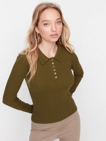 Поло Trendyol модель TWOAW21BZ0506/Haki Фото