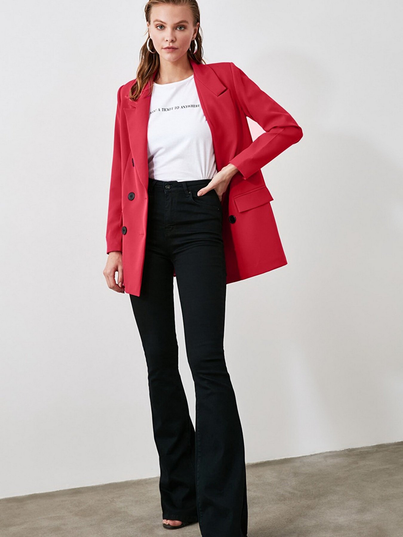 Пиджак Trendyol модель TWOAW20CE0130/Fusya Фото