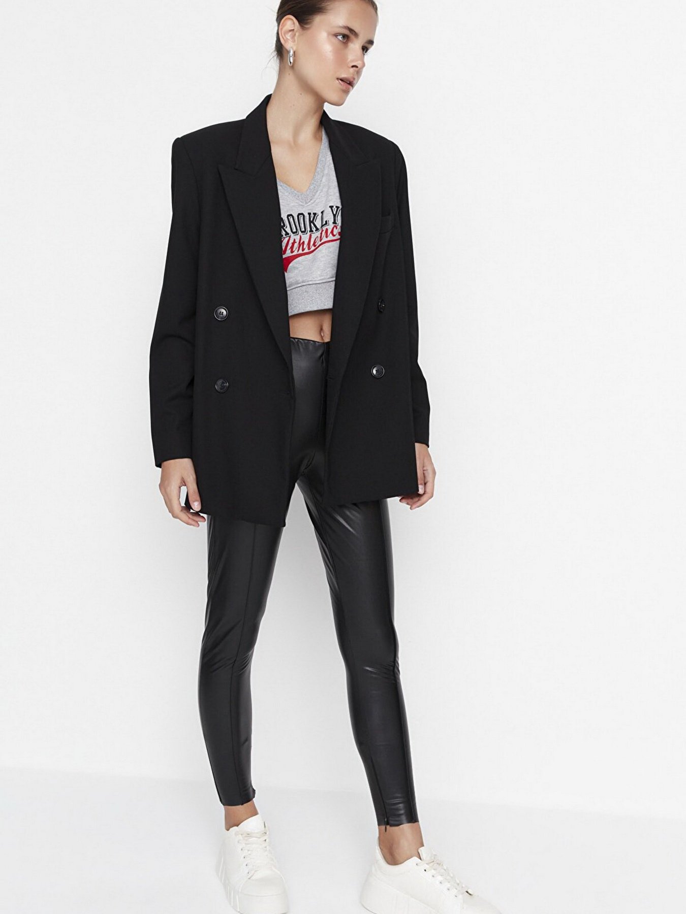 Леггинсы Trendyol модель TWOAW23TA00011/Siyah Фото