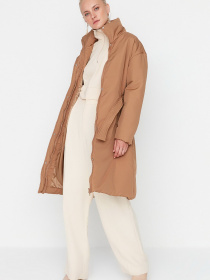 Пуховик Trendyol модель TWOAW23MO00316/Kahverengi Фото