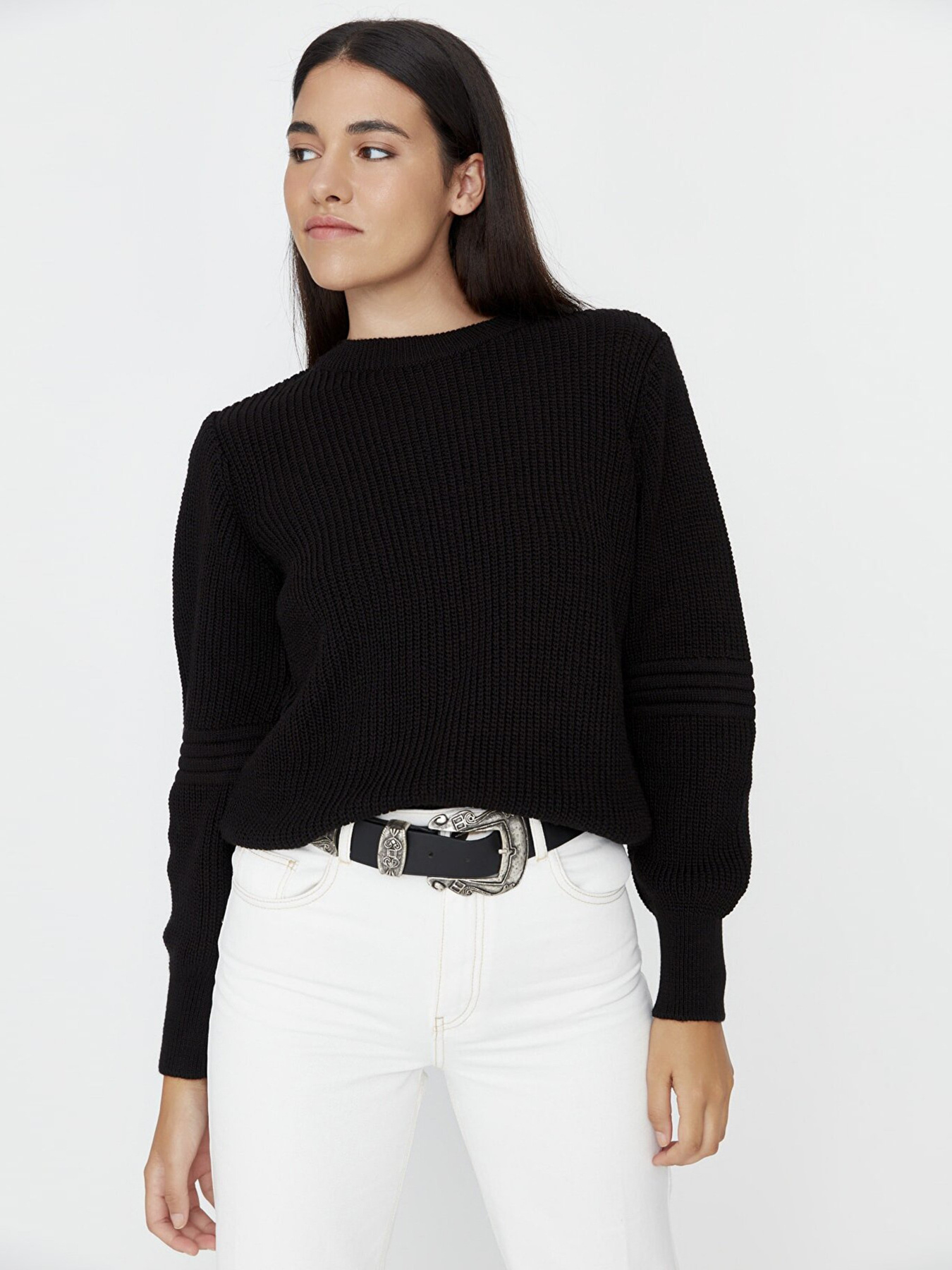 Джемпер Trendyol модель TWOAW23KZ01721/Siyah Фото