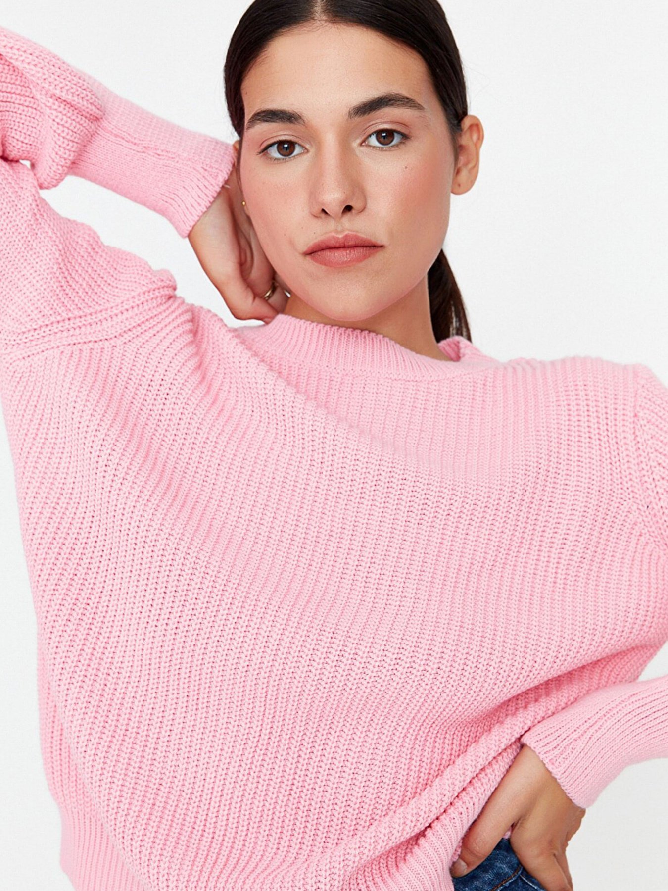 Джемпер Trendyol модель TWOAW23KZ01721/Pembe Джемпер Trendyol модель TWOAW23KZ01721/Pembe Фото