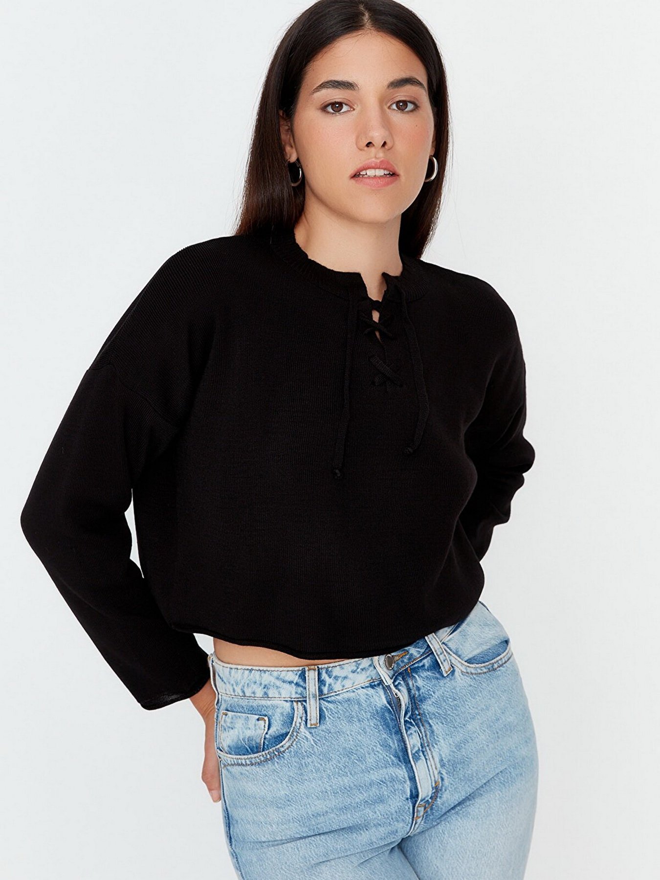 Джемпер Trendyol модель TWOAW23KZ01699/Siyah Фото