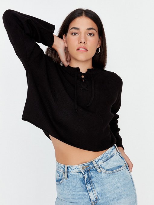 Джемпер Trendyol модель TWOAW23KZ01699/Siyah Фото