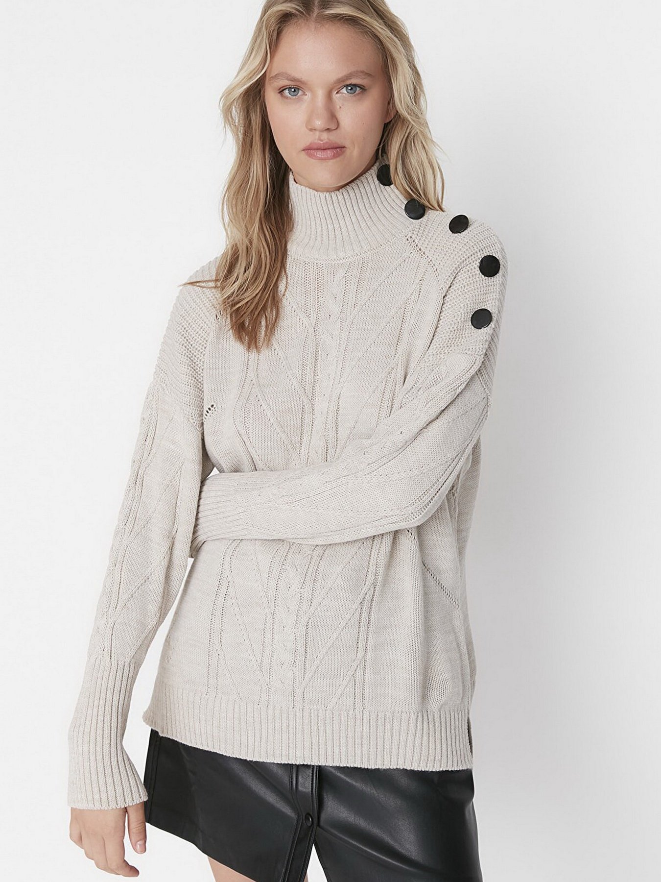 Джемпер Trendyol модель TWOAW23KZ01688/Tas Фото