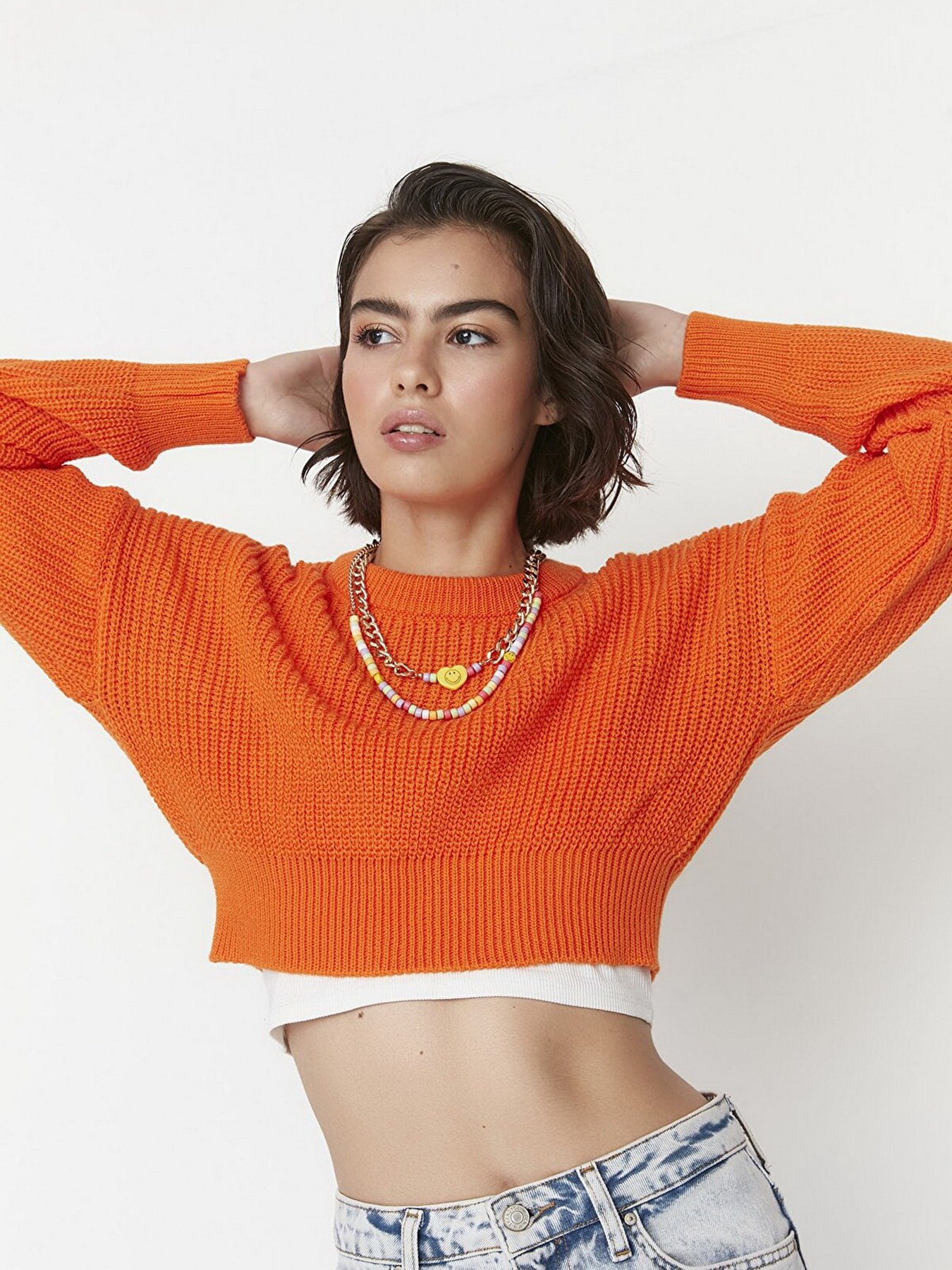 Джемпер Trendyol модель TWOAW23KZ01620/Turuncu Фото
