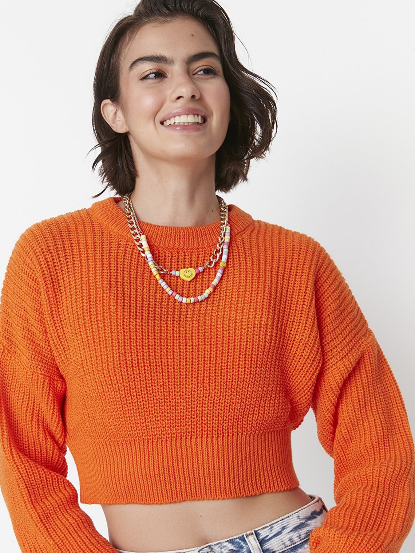 Джемпер Trendyol модель TWOAW23KZ01620/Turuncu Фото