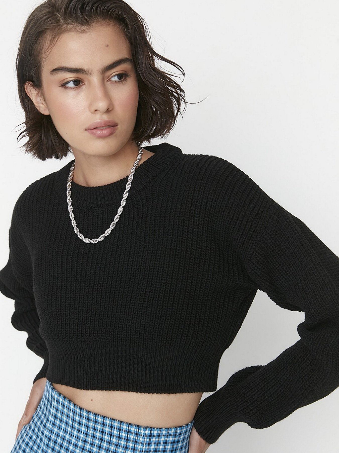 Джемпер Trendyol модель TWOAW23KZ01620/Siyah Фото