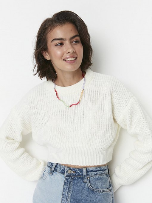 Джемпер Trendyol модель TWOAW23KZ01620/Ekru Фото