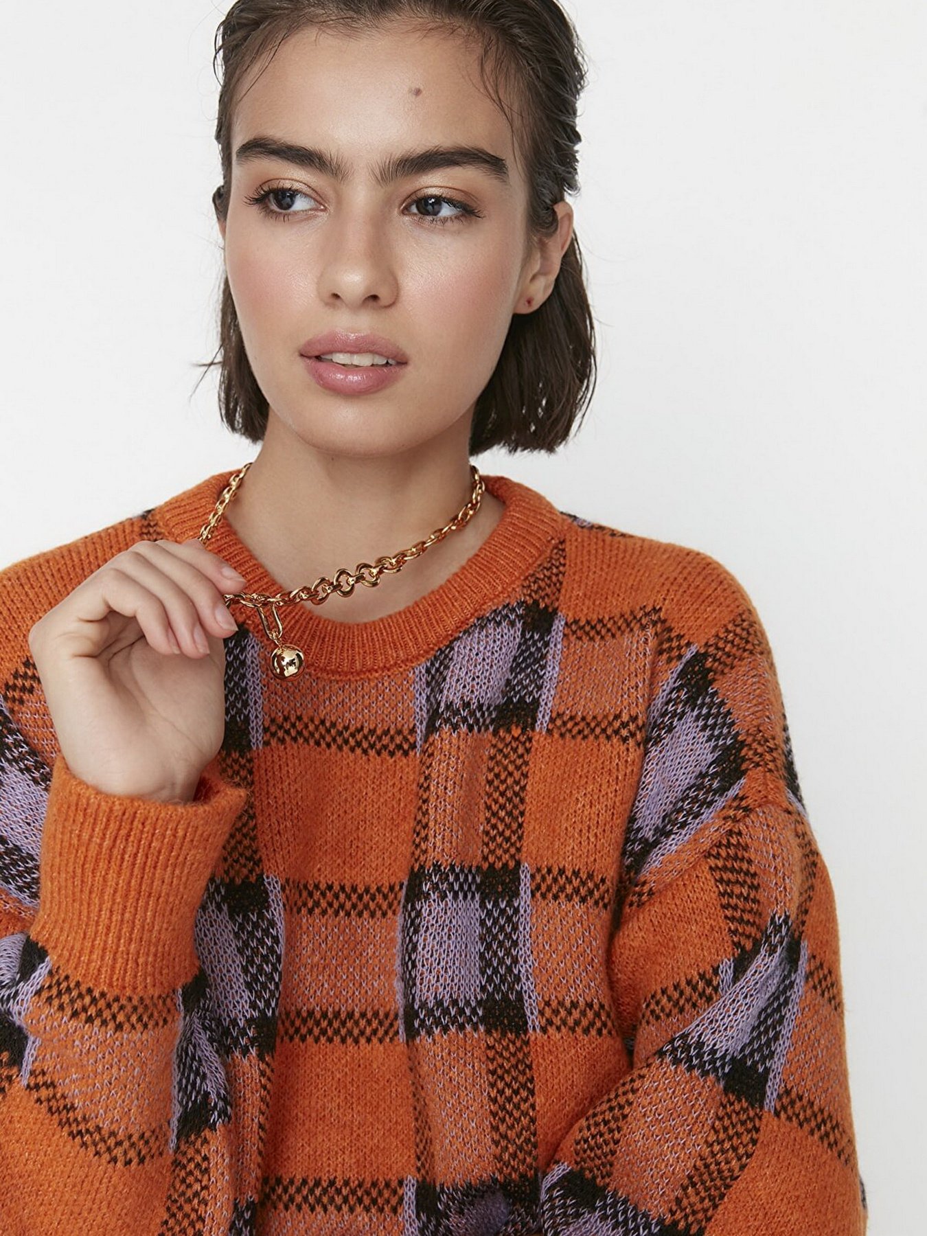 Джемпер Trendyol модель TWOAW23KZ01486/Turuncu Фото